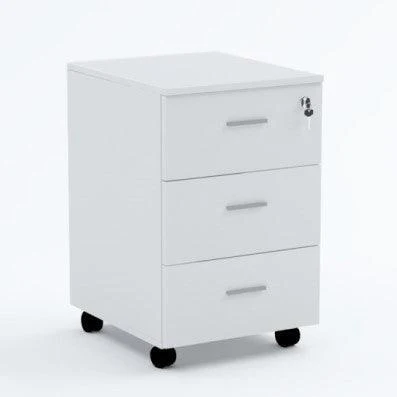 L shaped Executive Desk with Mobile Pedestal, Custom made - Image 3